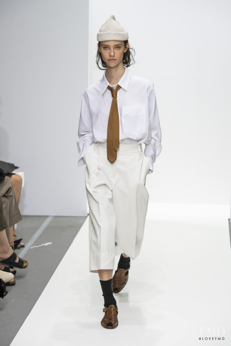 Sophie Martynova featured in  the Margaret Howell fashion show for Spring/Summer 2020