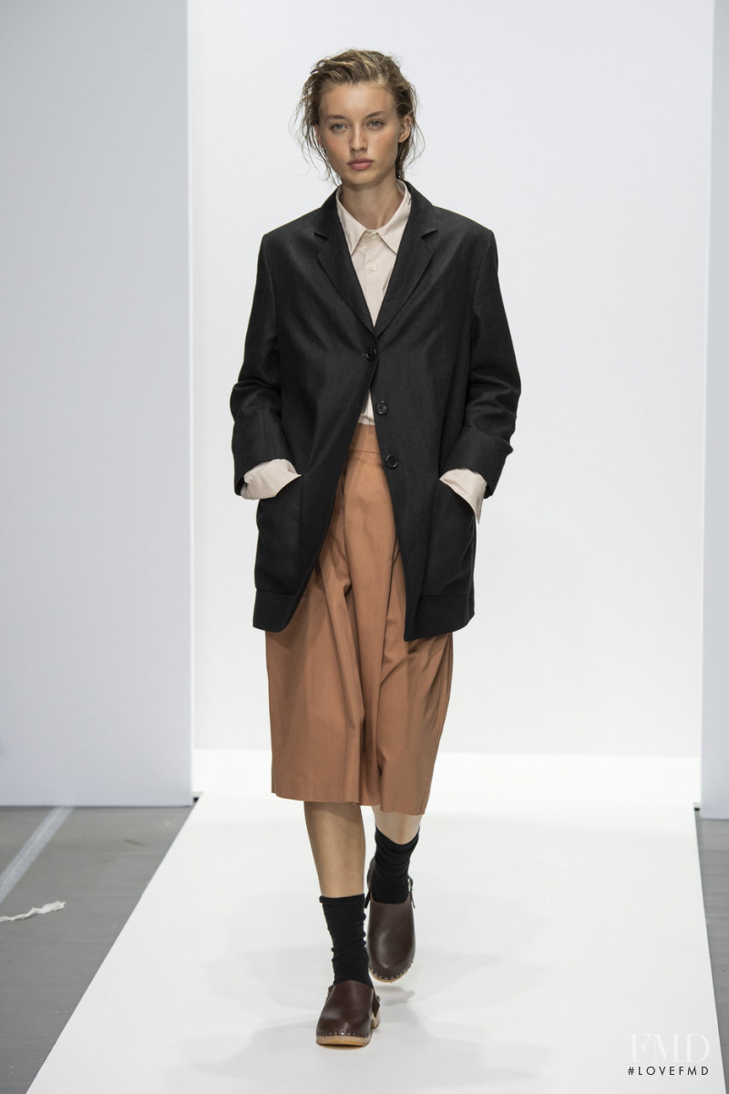 Giulia Maenza featured in  the Margaret Howell fashion show for Spring/Summer 2020