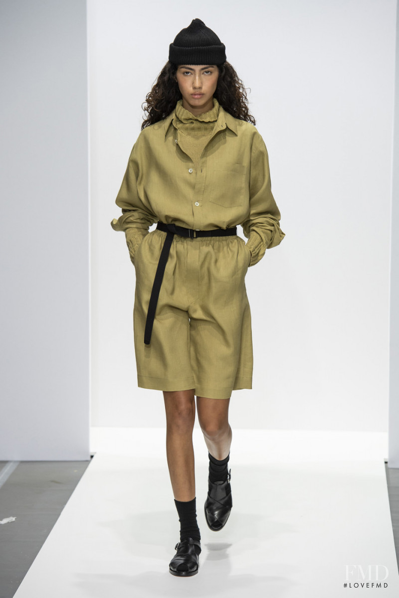 Morgan Fernandez featured in  the Margaret Howell fashion show for Spring/Summer 2020
