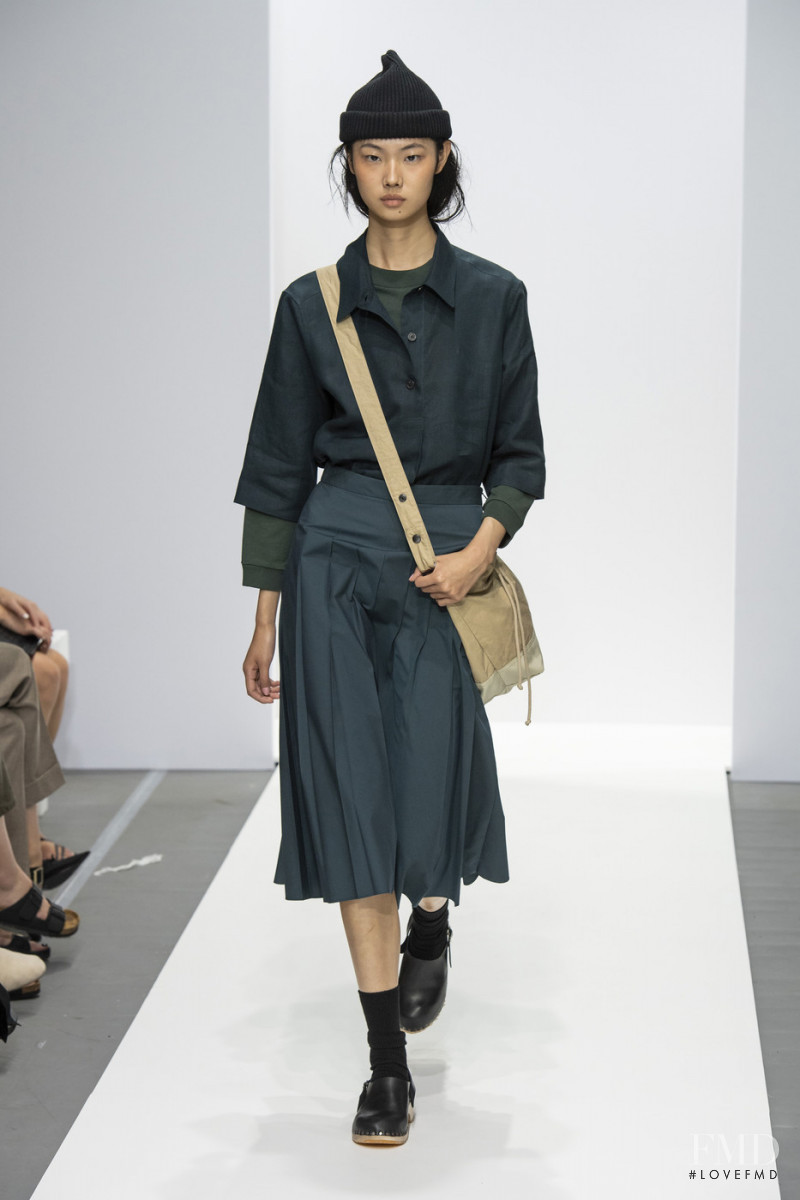 Sijia Kang featured in  the Margaret Howell fashion show for Spring/Summer 2020