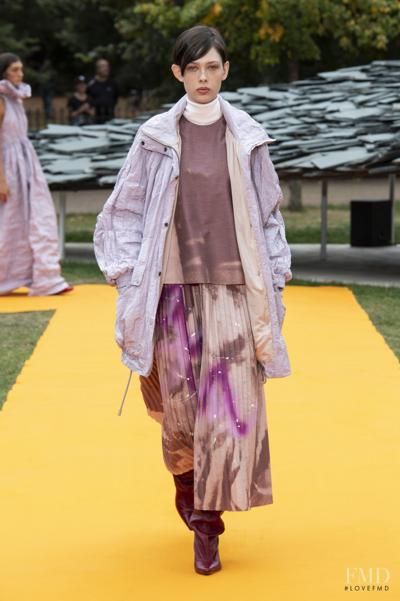 Pia Ekman featured in  the Roksanda Ilincic fashion show for Spring/Summer 2020
