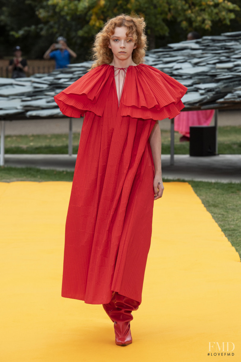 Lily Nova featured in  the Roksanda Ilincic fashion show for Spring/Summer 2020