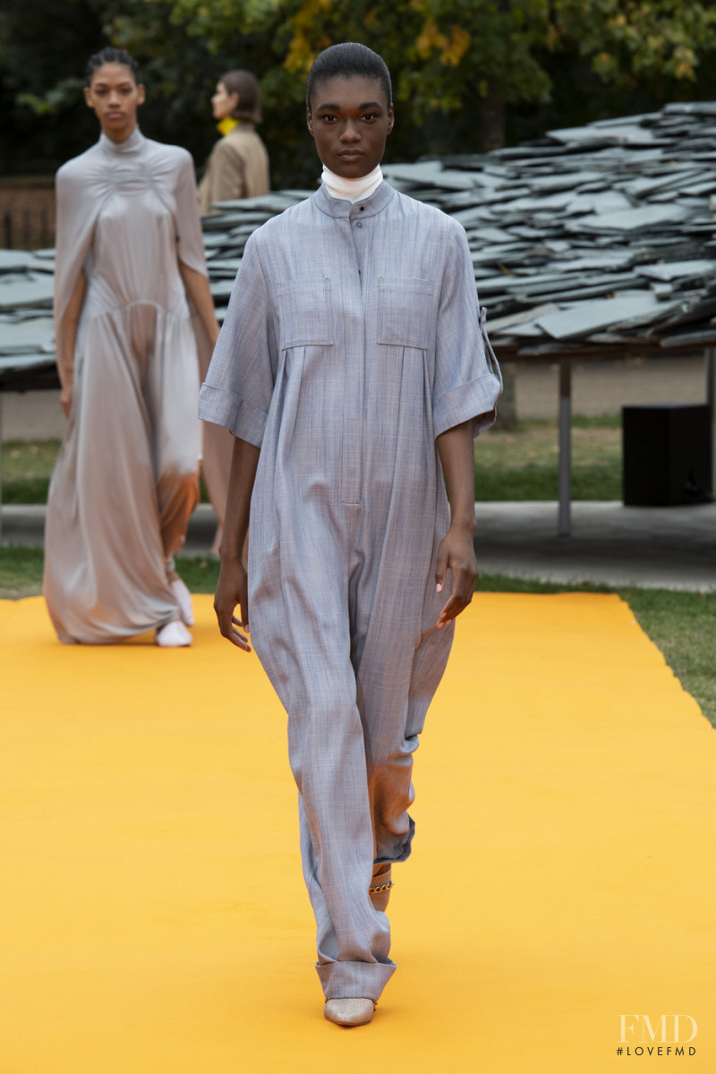 Naki Depass featured in  the Roksanda Ilincic fashion show for Spring/Summer 2020