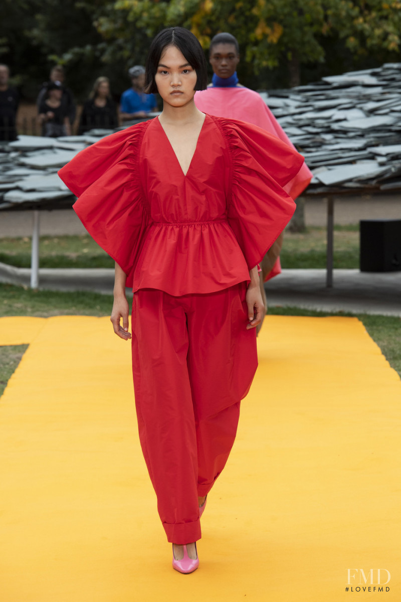 Pan Hao Wen featured in  the Roksanda Ilincic fashion show for Spring/Summer 2020