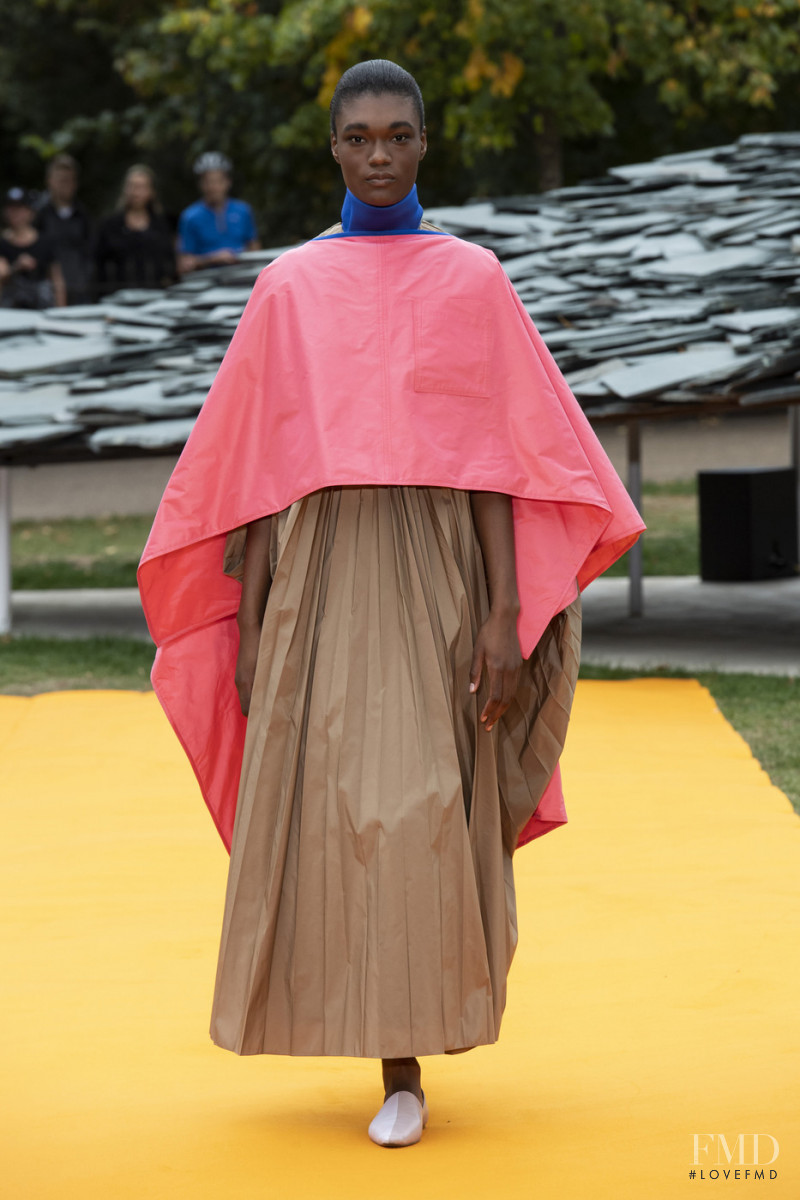 Naki Depass featured in  the Roksanda Ilincic fashion show for Spring/Summer 2020