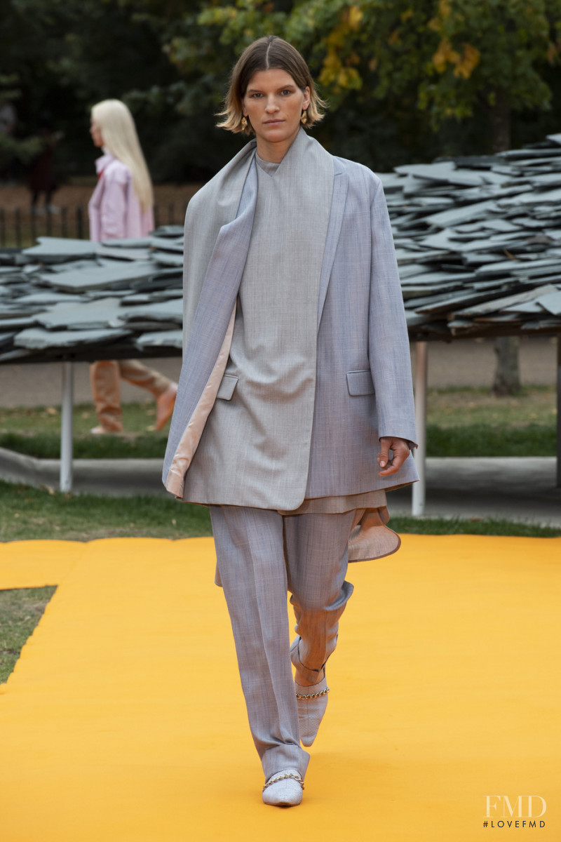 Madeleine Blomberg featured in  the Roksanda Ilincic fashion show for Spring/Summer 2020