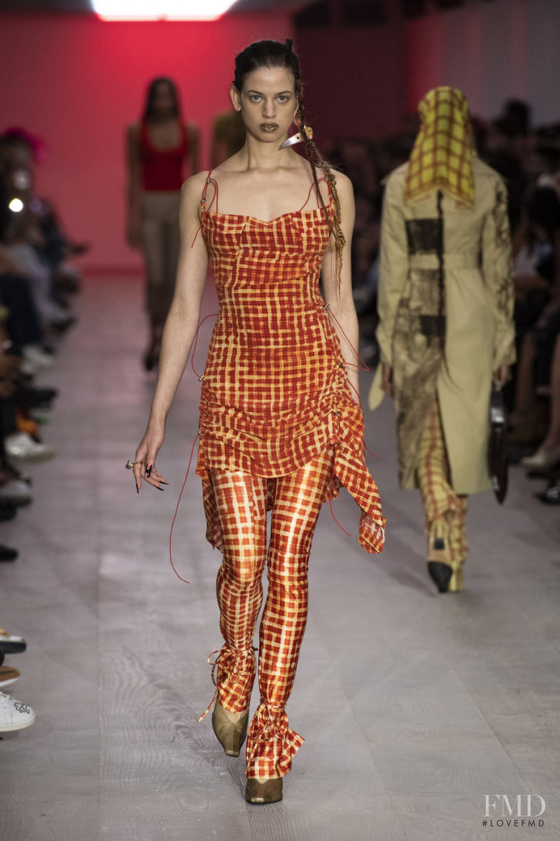 Lily McMenamy featured in  the Charlotte Knowles fashion show for Spring/Summer 2020