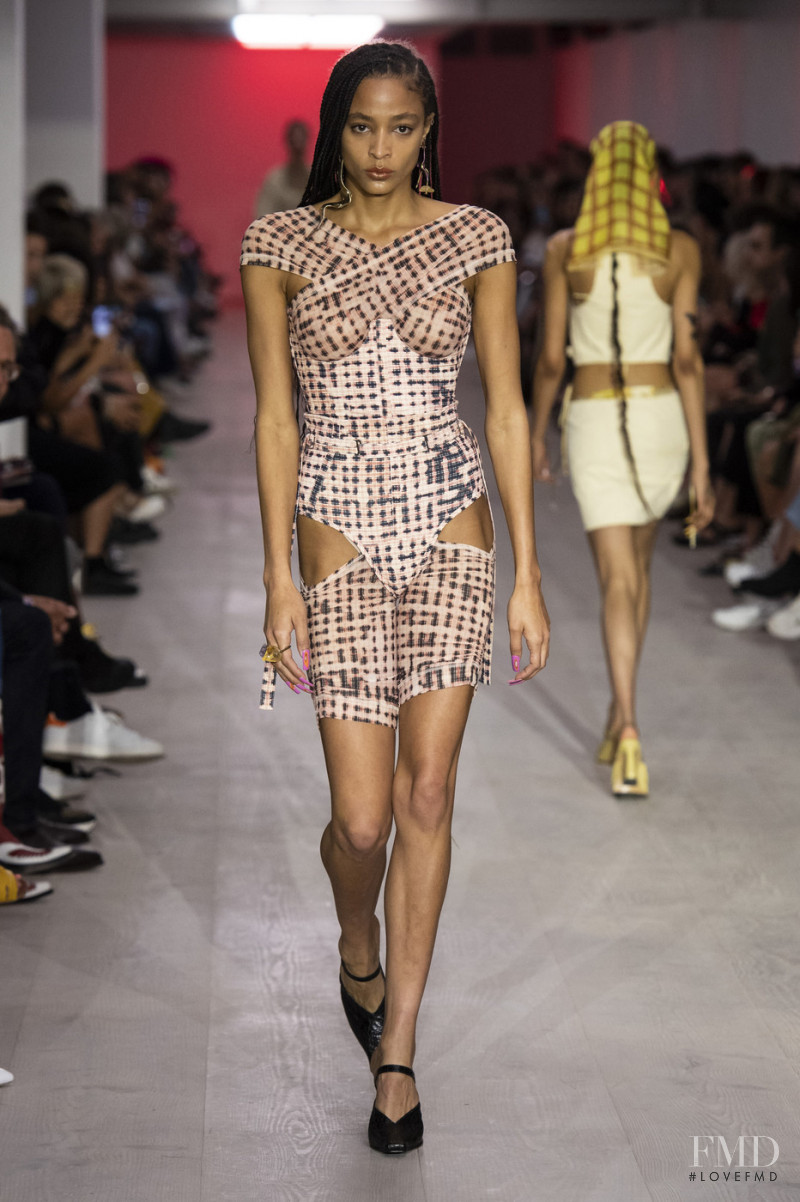 Brionka Halbert featured in  the Charlotte Knowles fashion show for Spring/Summer 2020