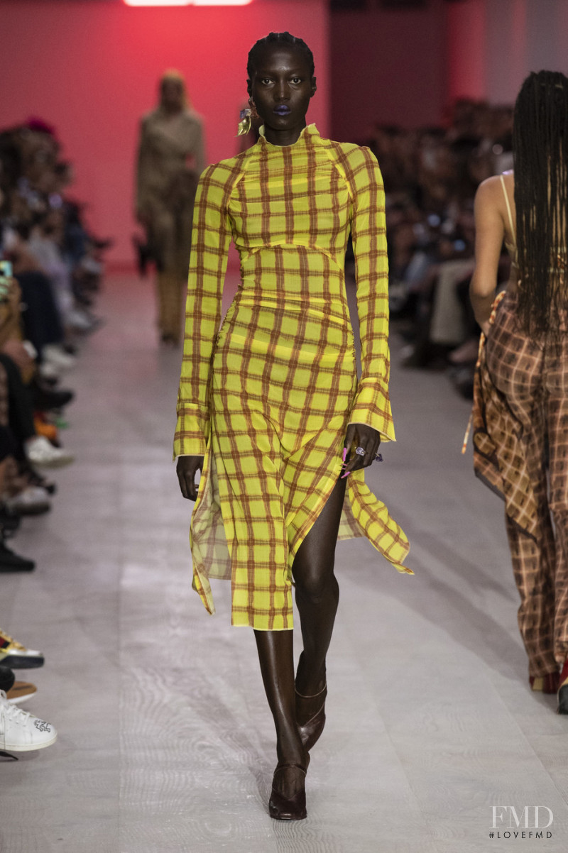 Rouguy Faye featured in  the Charlotte Knowles fashion show for Spring/Summer 2020