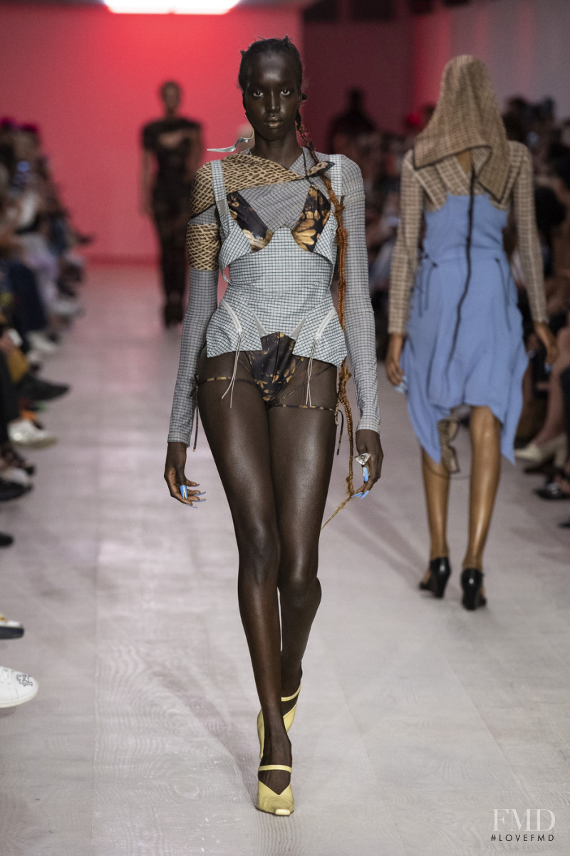 Niko Riam featured in  the Charlotte Knowles fashion show for Spring/Summer 2020