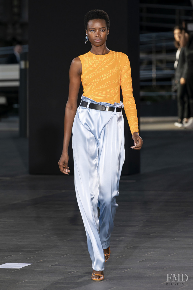 Maria Borges featured in  the David Koma fashion show for Spring/Summer 2020