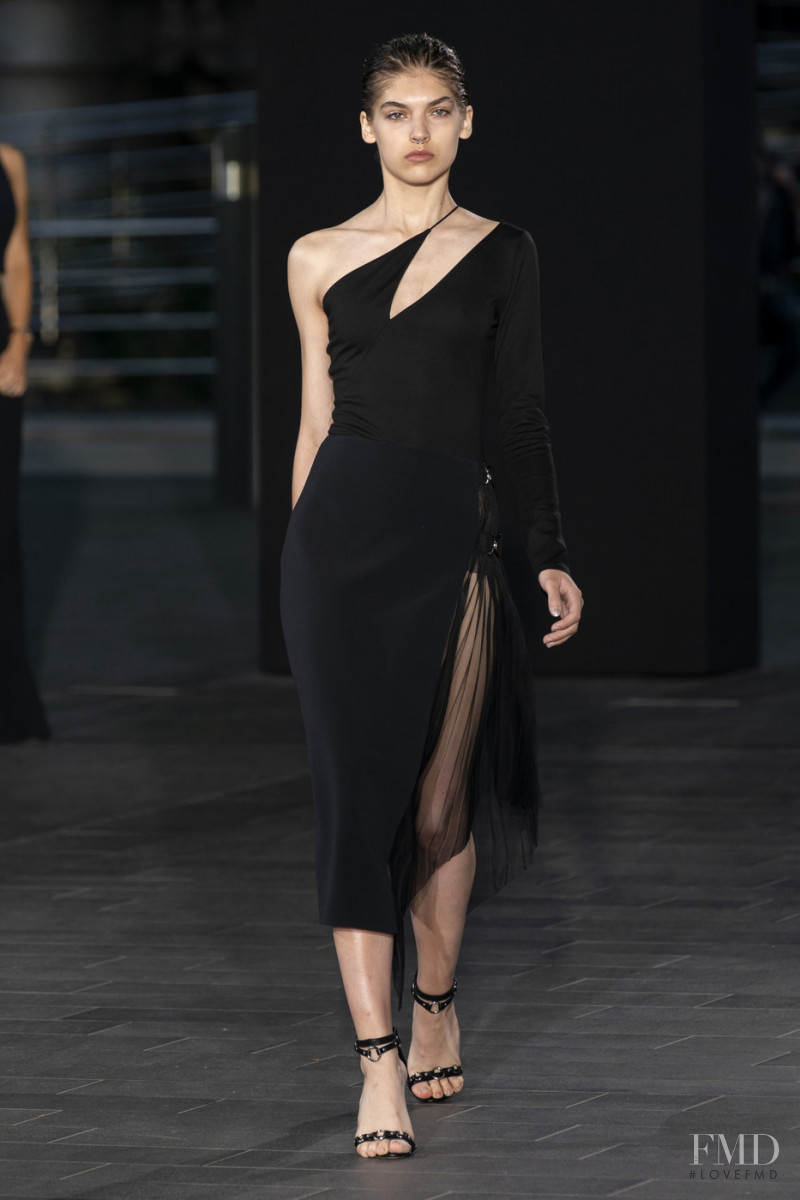 Vera Lialko featured in  the David Koma fashion show for Spring/Summer 2020