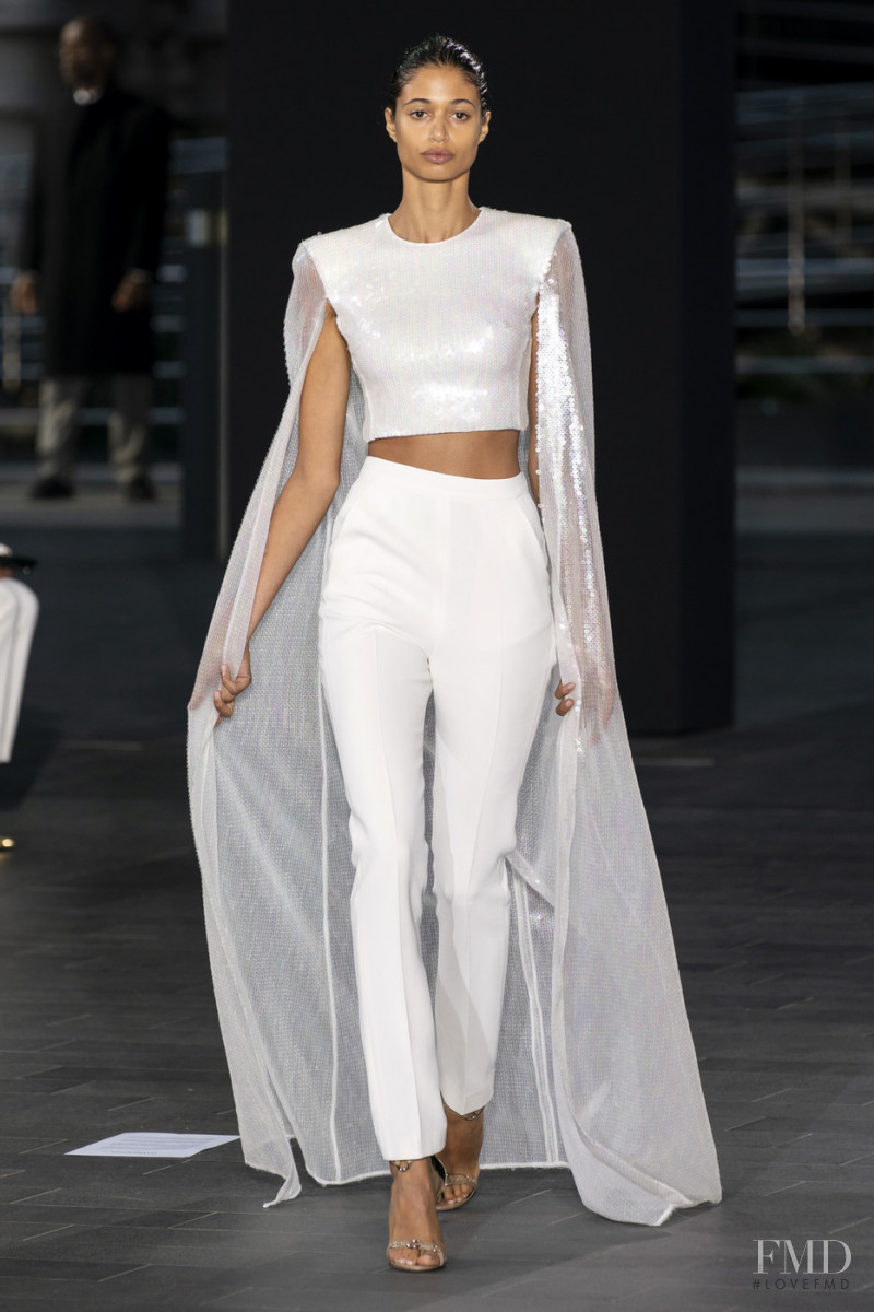 Malika El Maslouhi featured in  the David Koma fashion show for Spring/Summer 2020