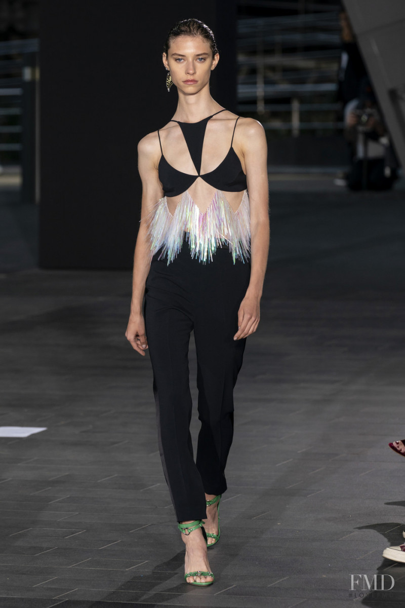 Sophie Martynova featured in  the David Koma fashion show for Spring/Summer 2020