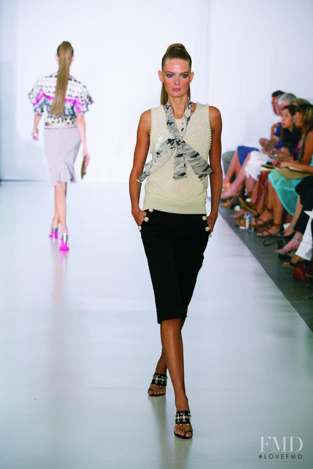 Julia Stegner featured in  the Matthew Williamson fashion show for Spring/Summer 2006