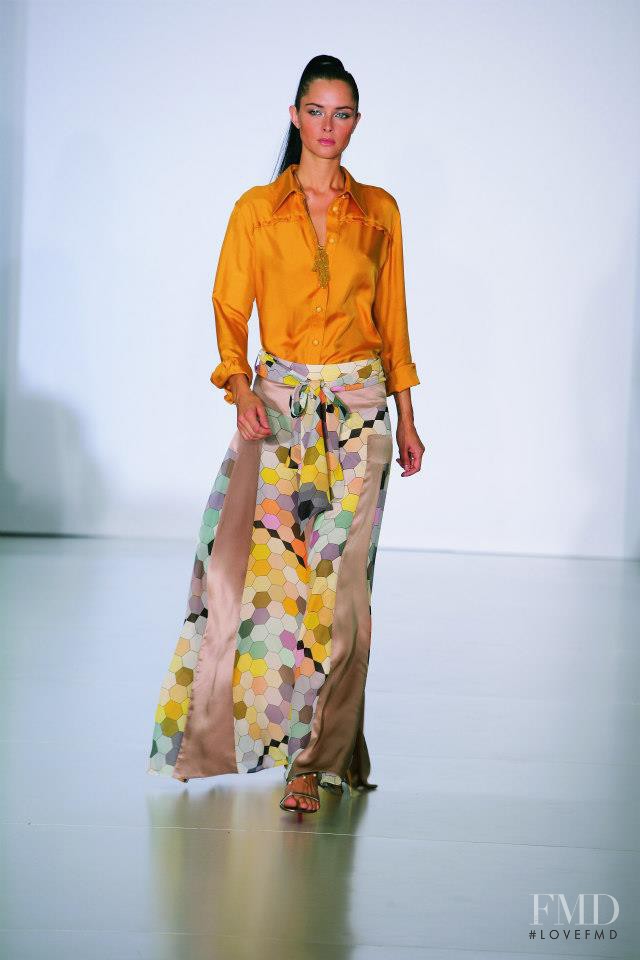 Tasha Tilberg featured in  the Matthew Williamson fashion show for Spring/Summer 2006