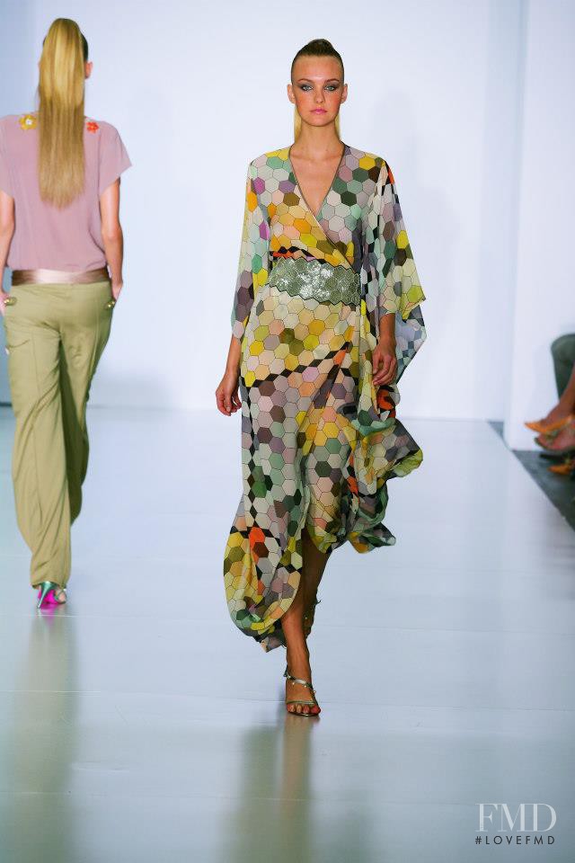 Caroline Trentini featured in  the Matthew Williamson fashion show for Spring/Summer 2006