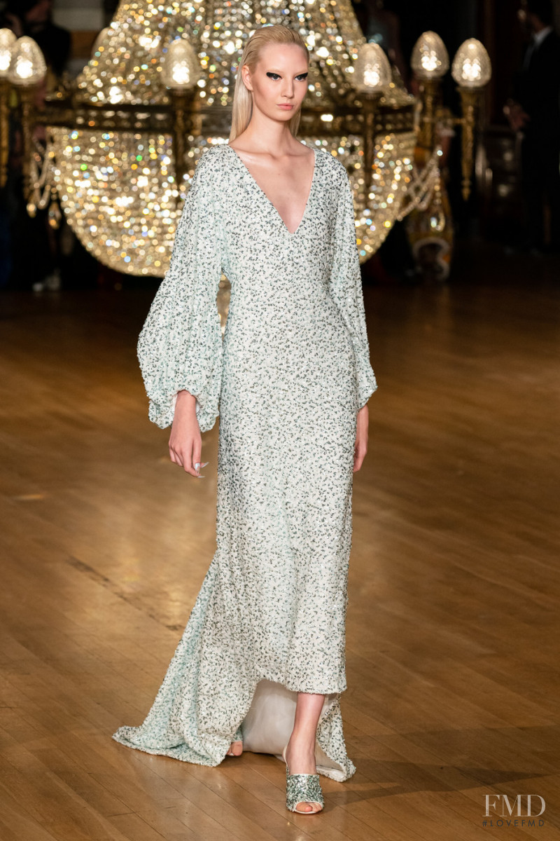 Liza Makeeva featured in  the Halpern fashion show for Spring/Summer 2020