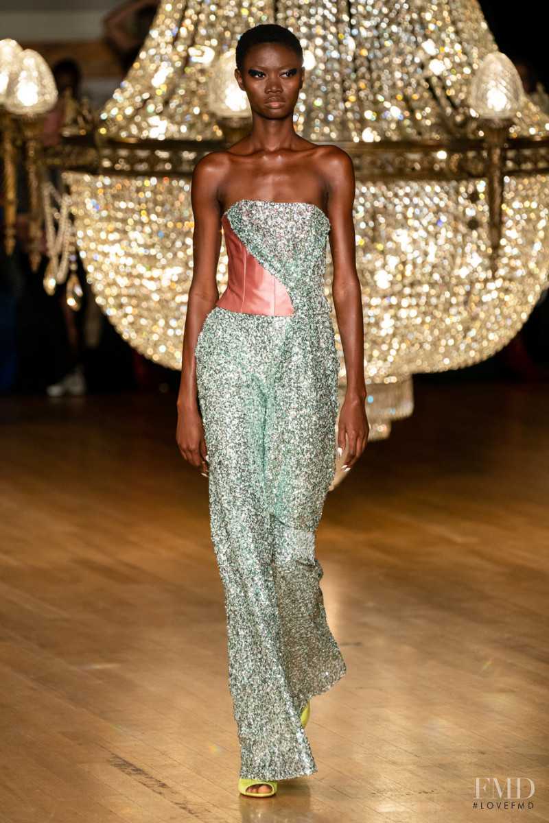 Omoh Momoh featured in  the Halpern fashion show for Spring/Summer 2020