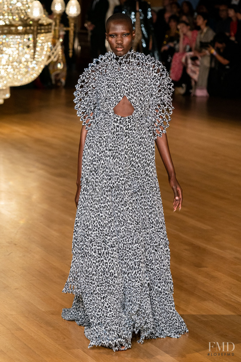 Eman Agwet featured in  the Halpern fashion show for Spring/Summer 2020