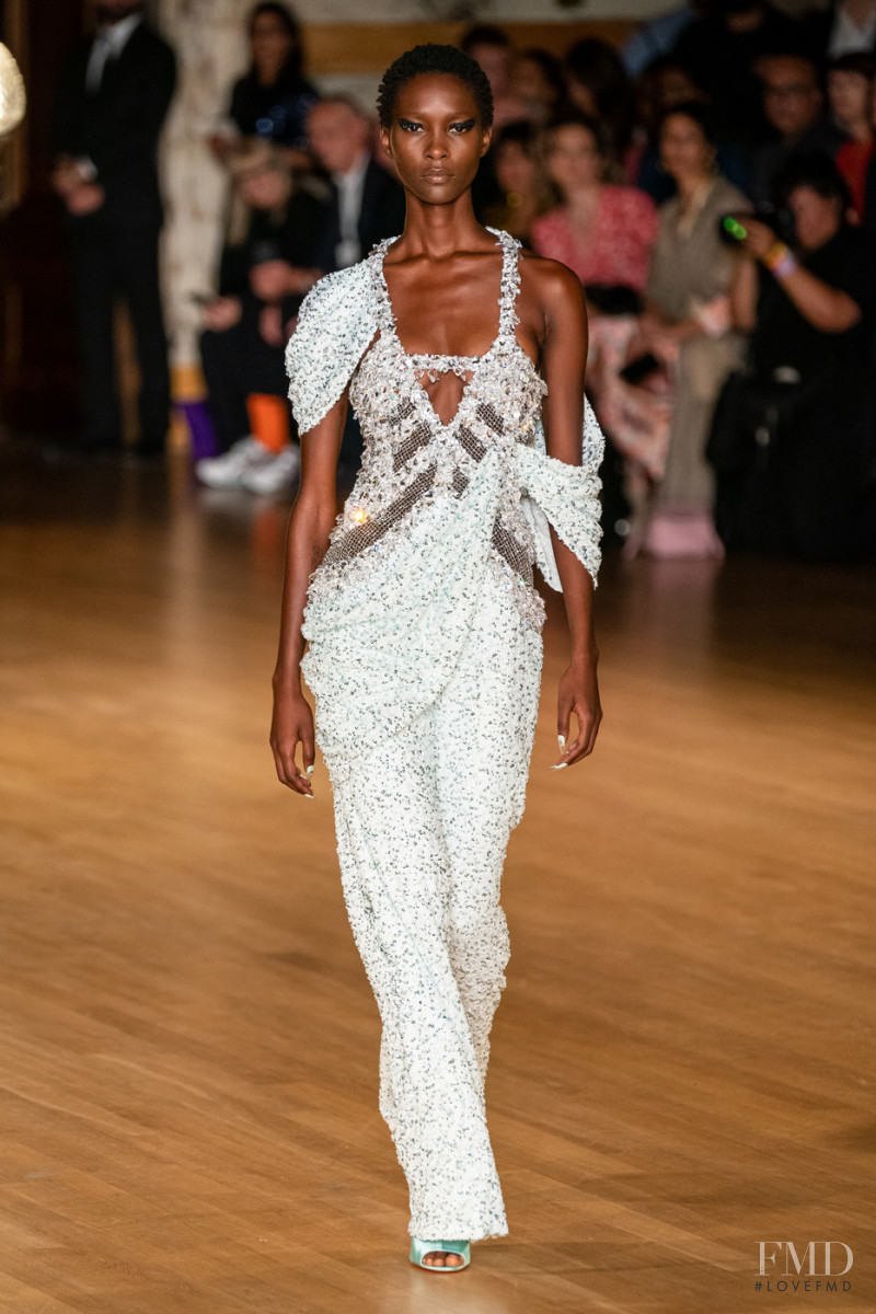 Mahany Pery featured in  the Halpern fashion show for Spring/Summer 2020