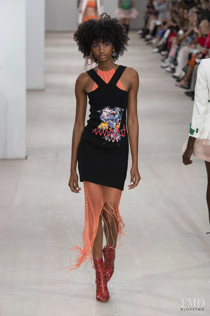 Danyrose Langeron featured in  the Mark Fast fashion show for Spring/Summer 2020