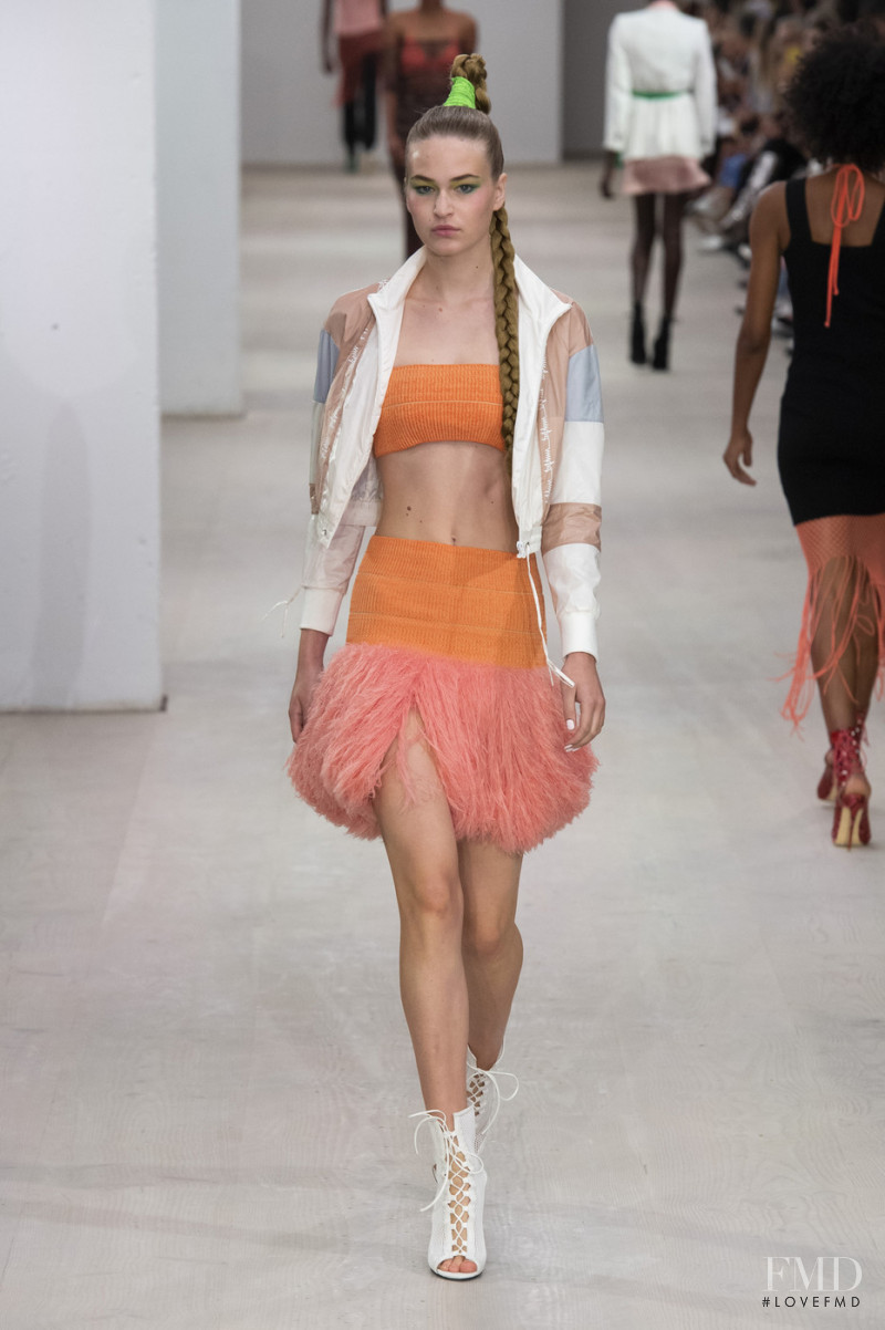 Marija Filipovic featured in  the Mark Fast fashion show for Spring/Summer 2020