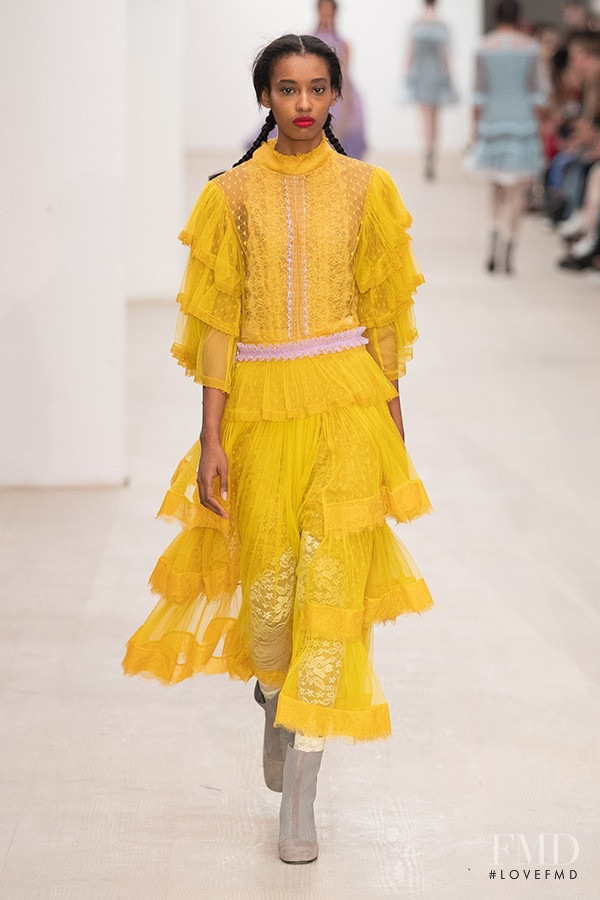 Juliany Moraes featured in  the Bora Aksu fashion show for Spring/Summer 2020