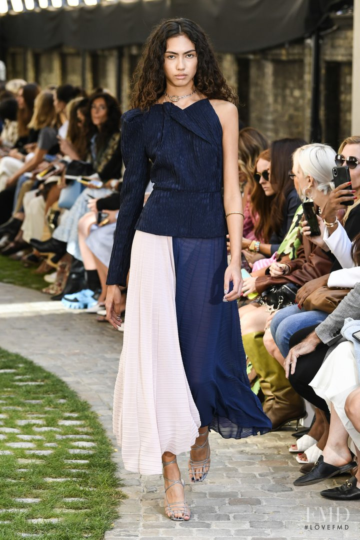 Morgan Fernandez featured in  the Roland Mouret fashion show for Spring/Summer 2020