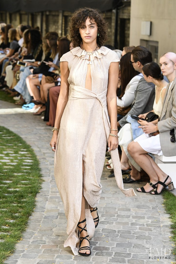 Alanna Arrington featured in  the Roland Mouret fashion show for Spring/Summer 2020