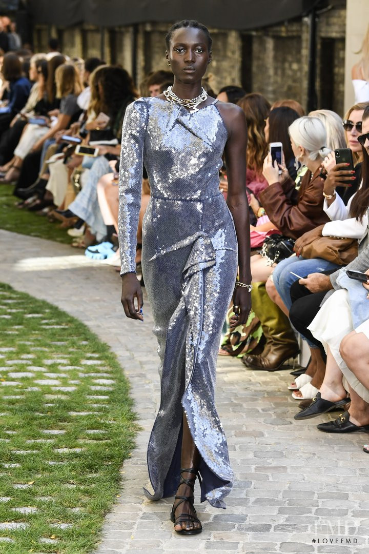 Rouguy Faye featured in  the Roland Mouret fashion show for Spring/Summer 2020
