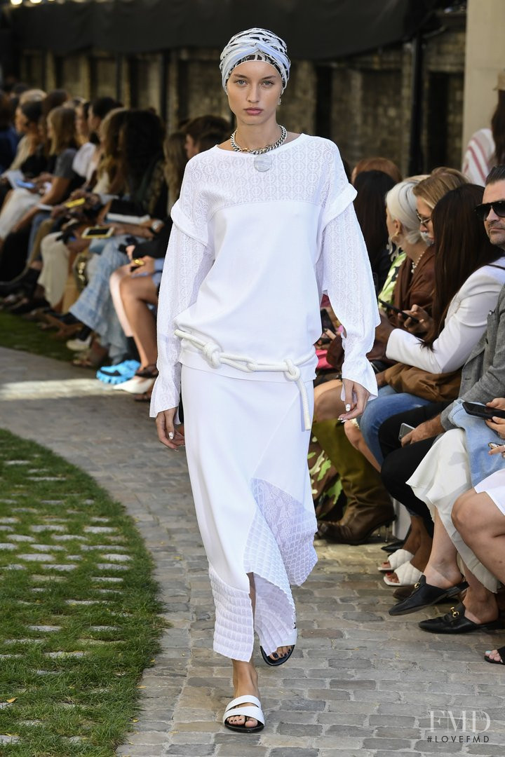 Giulia Maenza featured in  the Roland Mouret fashion show for Spring/Summer 2020