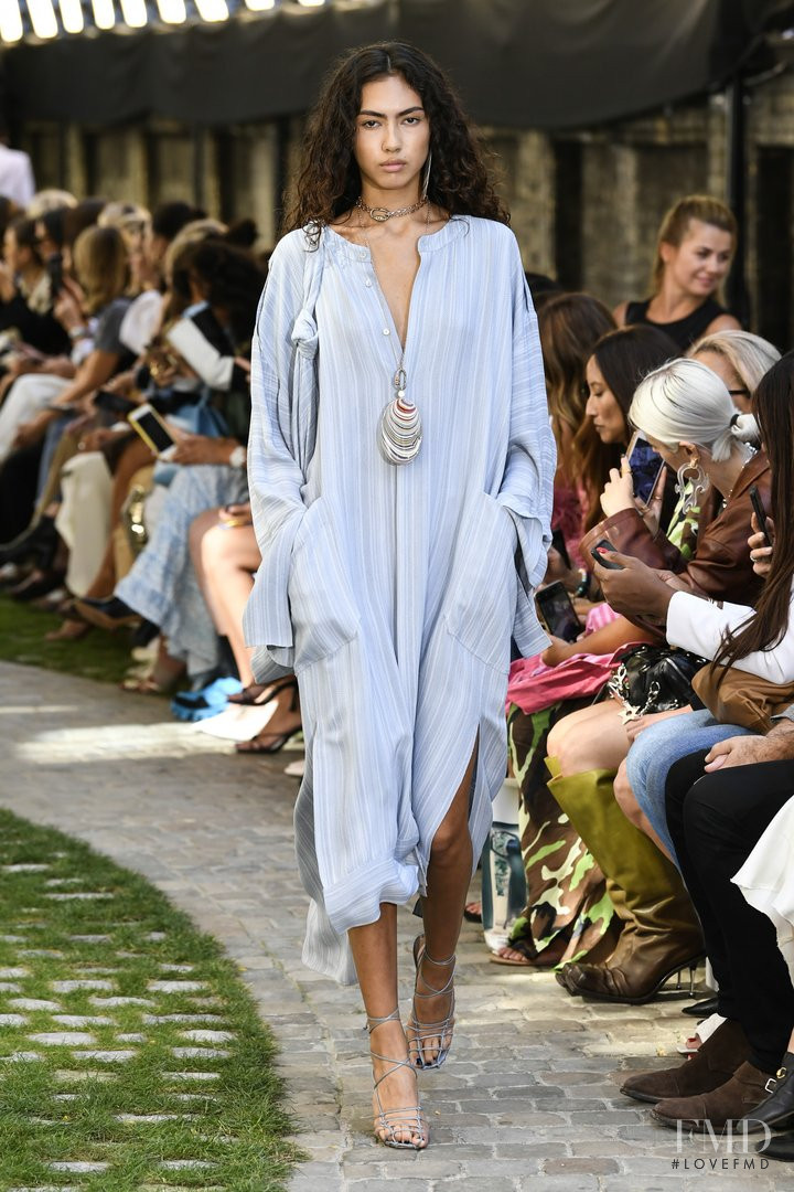 Morgan Fernandez featured in  the Roland Mouret fashion show for Spring/Summer 2020