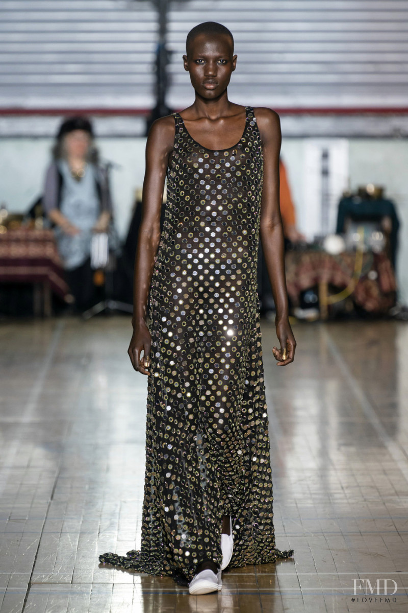 Eman Agwet featured in  the Ashish fashion show for Spring/Summer 2020