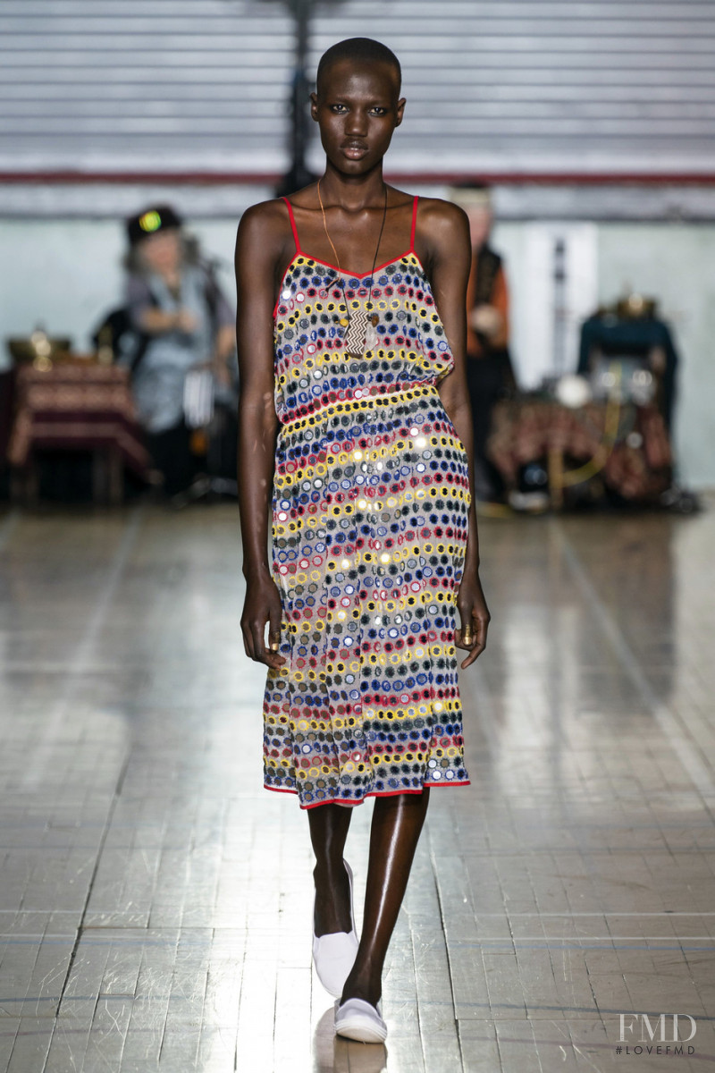 Eman Agwet featured in  the Ashish fashion show for Spring/Summer 2020