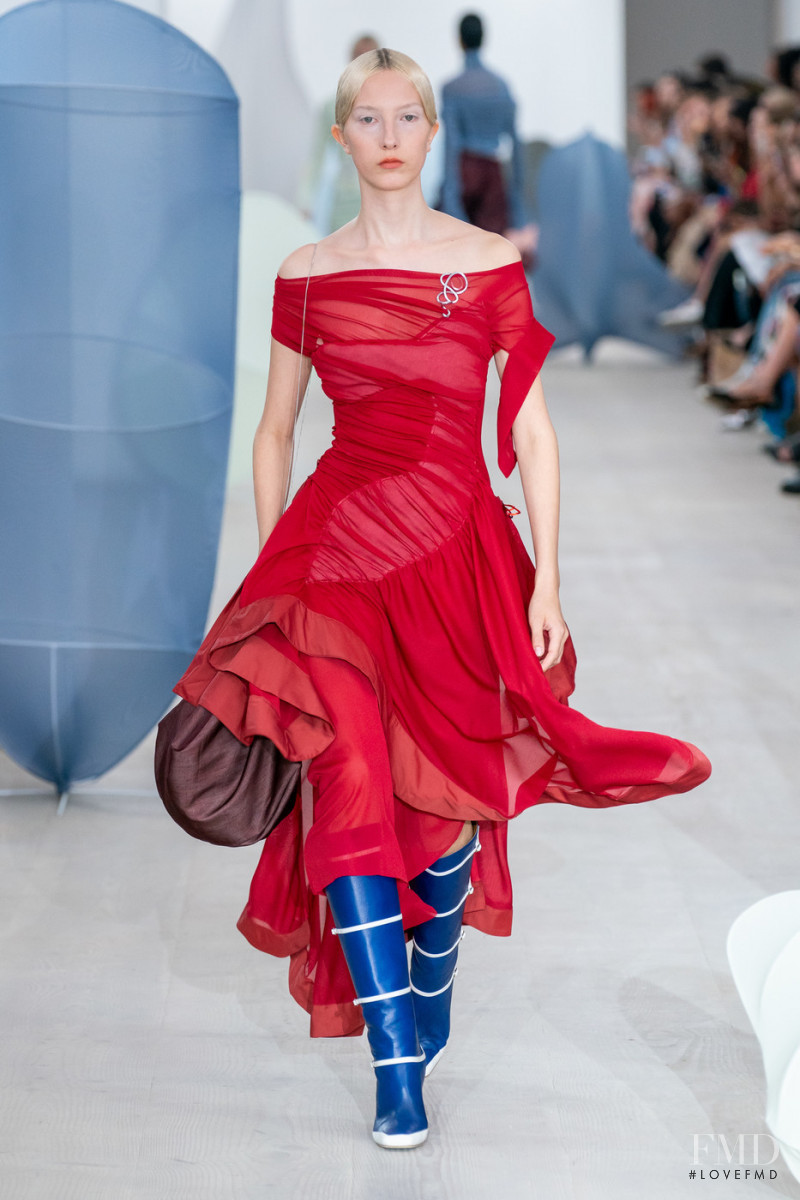 Sasha  Komarova featured in  the Richard Malone fashion show for Spring/Summer 2020