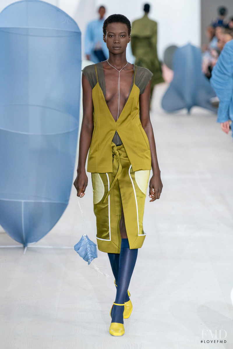 Fatou Jobe featured in  the Richard Malone fashion show for Spring/Summer 2020