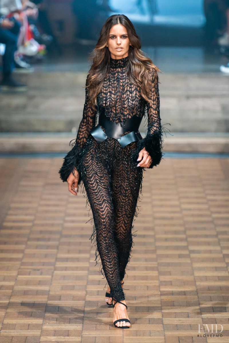 Izabel Goulart featured in  the Julien Macdonald fashion show for Spring/Summer 2020