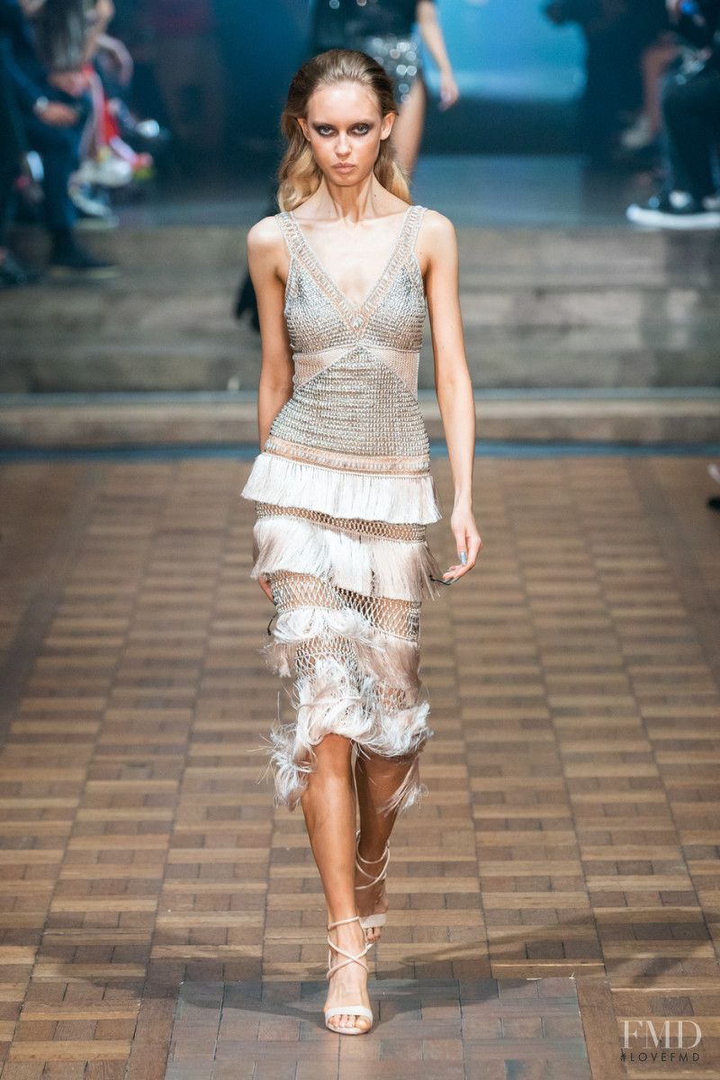 Lulu Reynolds featured in  the Julien Macdonald fashion show for Spring/Summer 2020