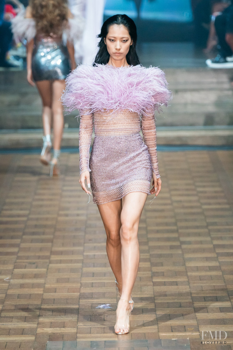 Heejung Park featured in  the Julien Macdonald fashion show for Spring/Summer 2020