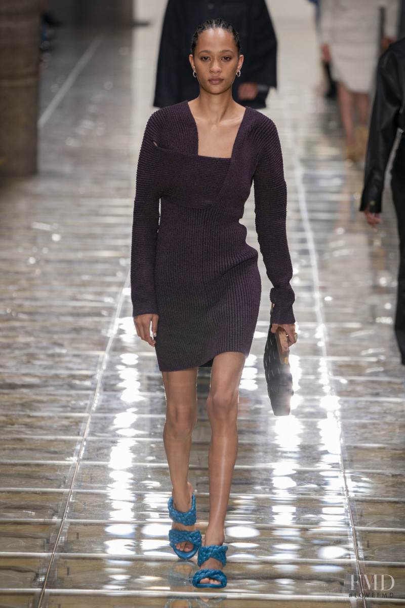 Selena Forrest featured in  the Bottega Veneta fashion show for Spring/Summer 2020