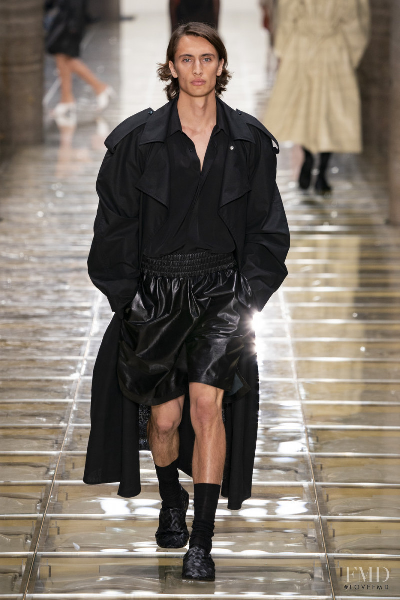 James Turlington featured in  the Bottega Veneta fashion show for Spring/Summer 2020