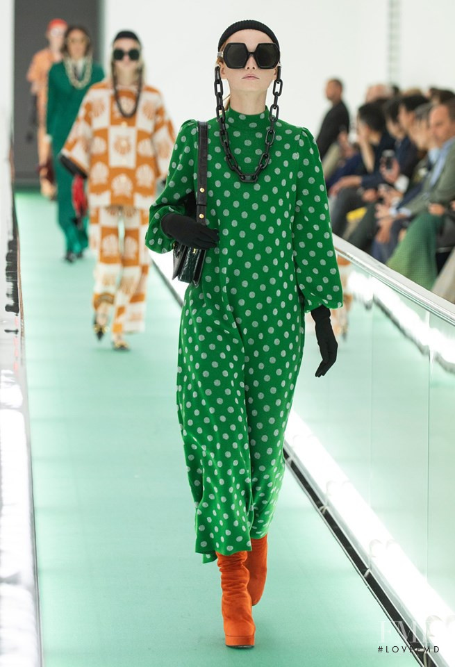 Alina Hoven featured in  the Gucci fashion show for Spring/Summer 2020