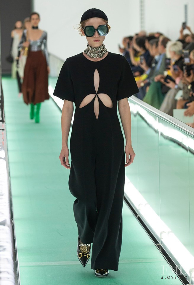 Lika Rigvava featured in  the Gucci fashion show for Spring/Summer 2020
