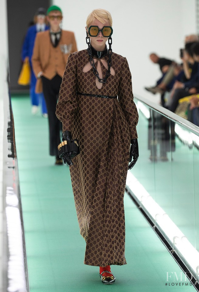 Andra Dragon Sukhetska featured in  the Gucci fashion show for Spring/Summer 2020