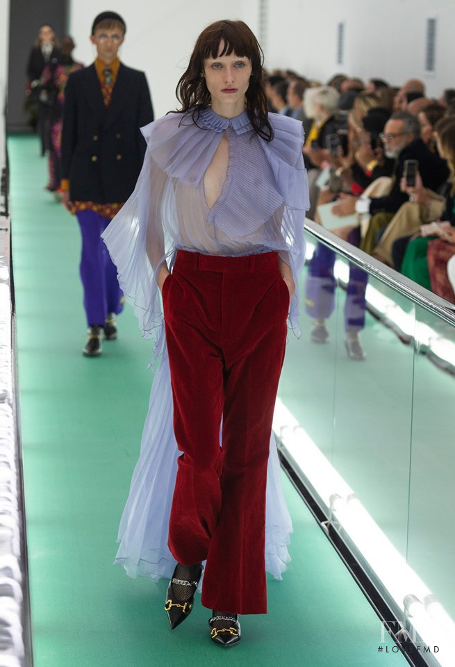 Hannah Vincent featured in  the Gucci fashion show for Spring/Summer 2020