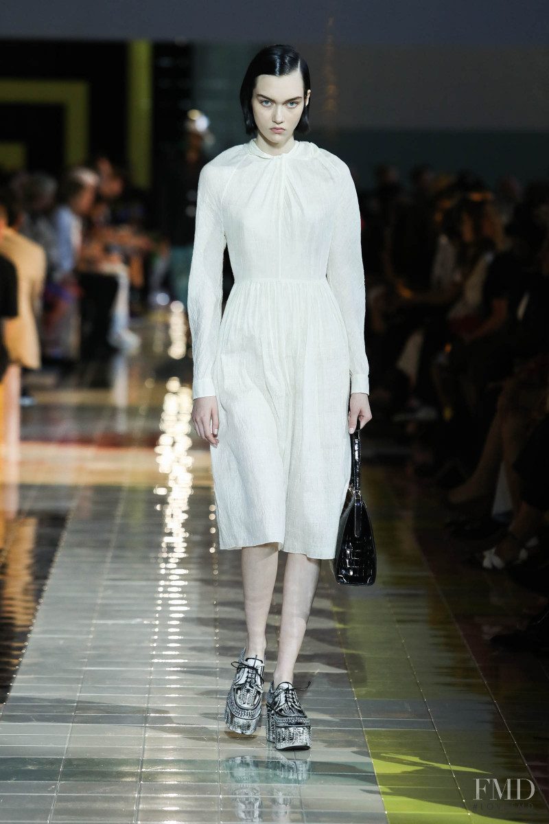 Sofia Steinberg featured in  the Prada fashion show for Spring/Summer 2020