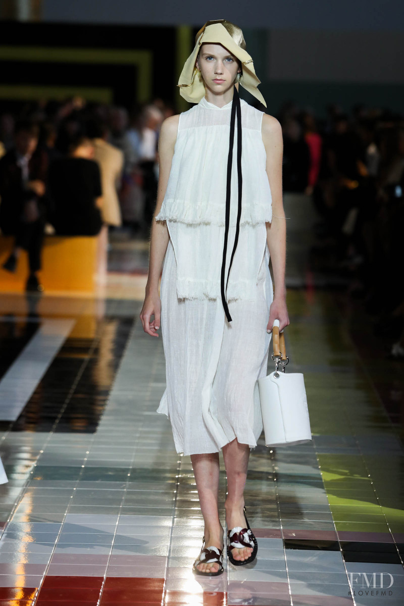 Bente Oort featured in  the Prada fashion show for Spring/Summer 2020