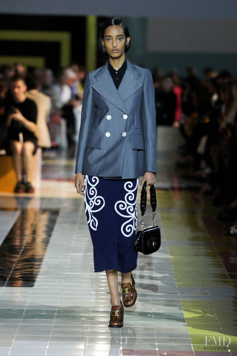 Mona Tougaard featured in  the Prada fashion show for Spring/Summer 2020