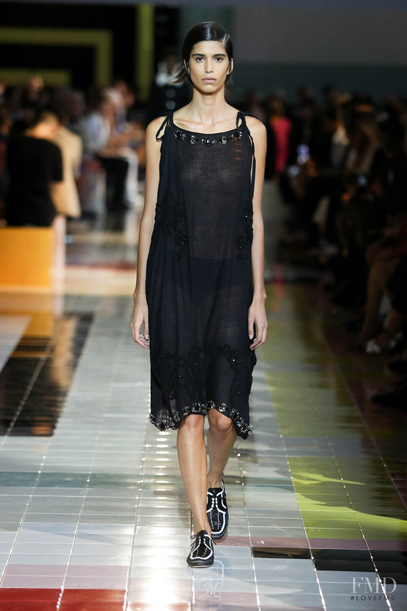 Mica Arganaraz featured in  the Prada fashion show for Spring/Summer 2020